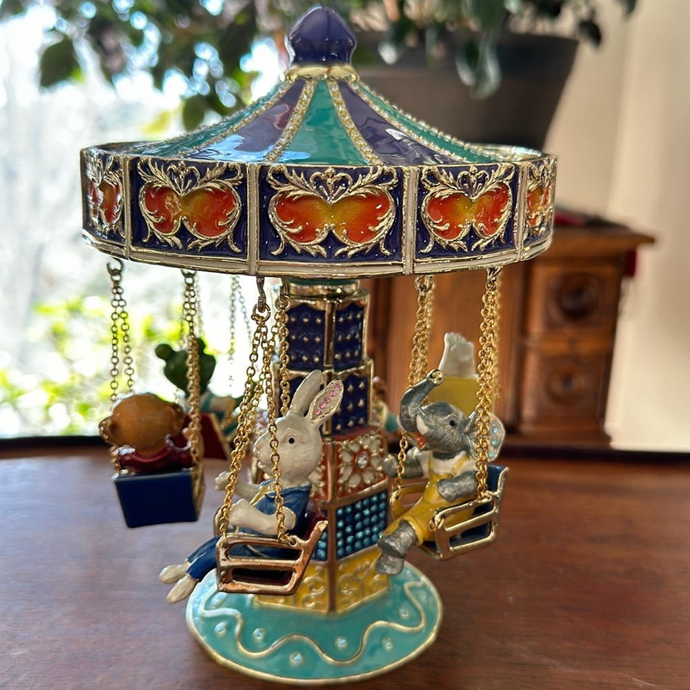 Keren Kopal Animal Swing Carousel Trinket Box Limited Edition 76/250